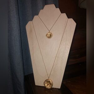 ANTHROPOLOGIE Floral Locket Necklace